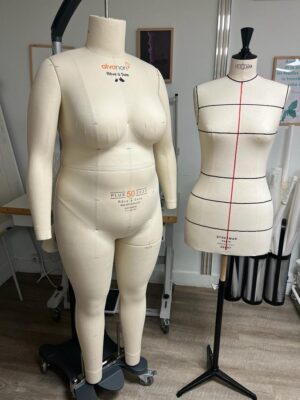 Comparaison mannequin grande taille et taille standar