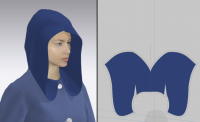 Essayage virtuel d'une capuche Essayage virtuel d'une capuche